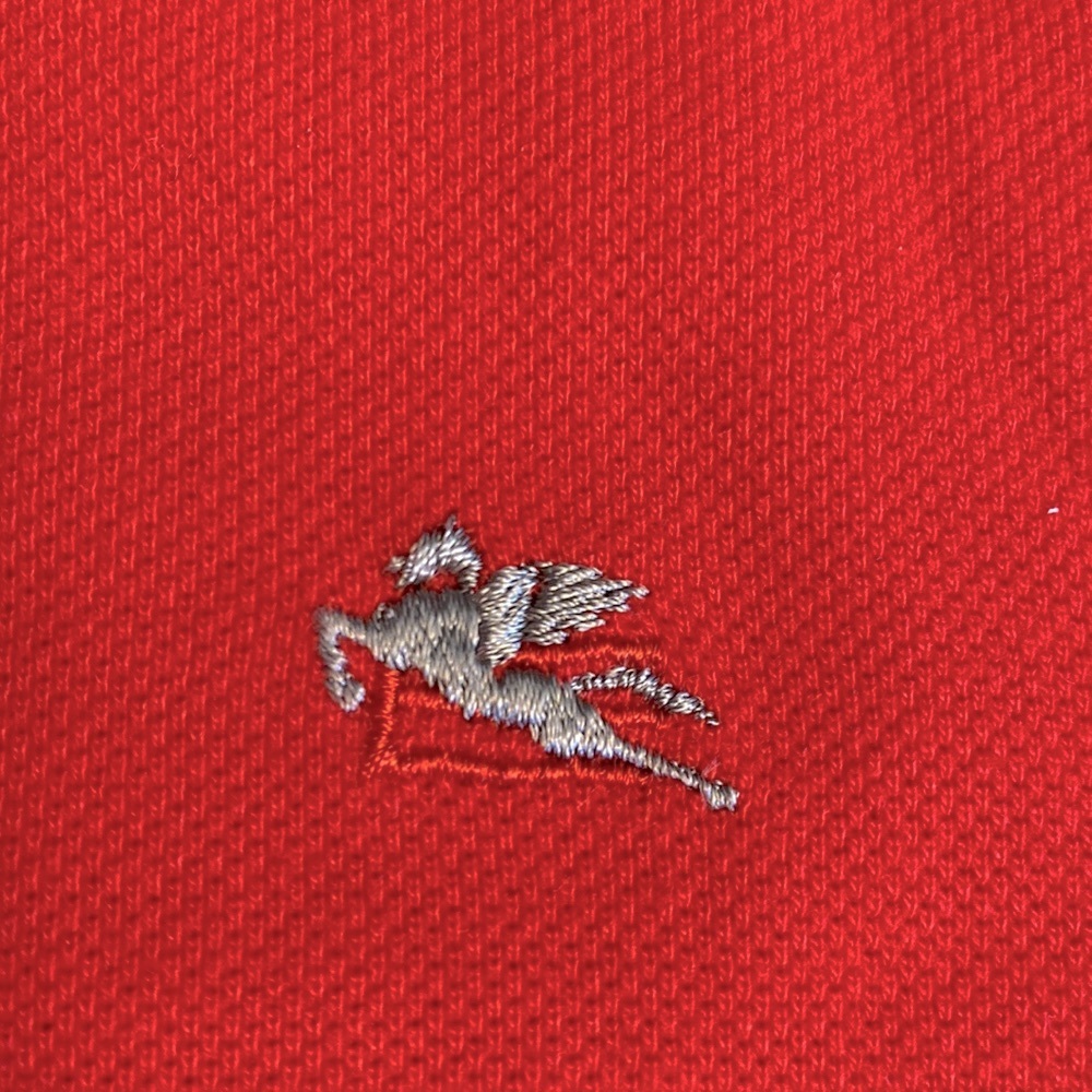 Men’s ETRO Logo Embroidered Short-Sleeved Polo Shirt Size M.